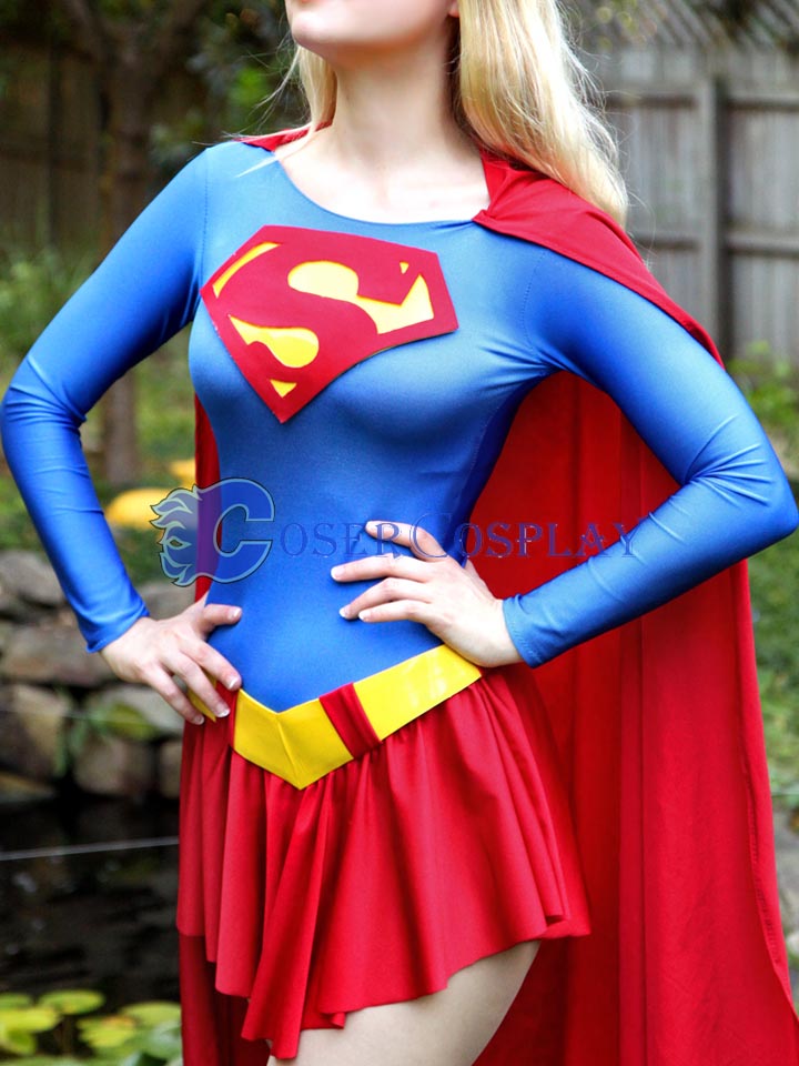 2018 52 Supergirl Cosplay Costume With Cape